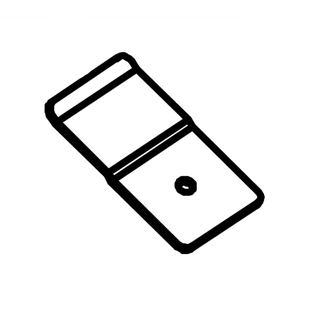 Kenmore Elite Part #318247403, Bracket | 2.45 x 1.50 x 0.10