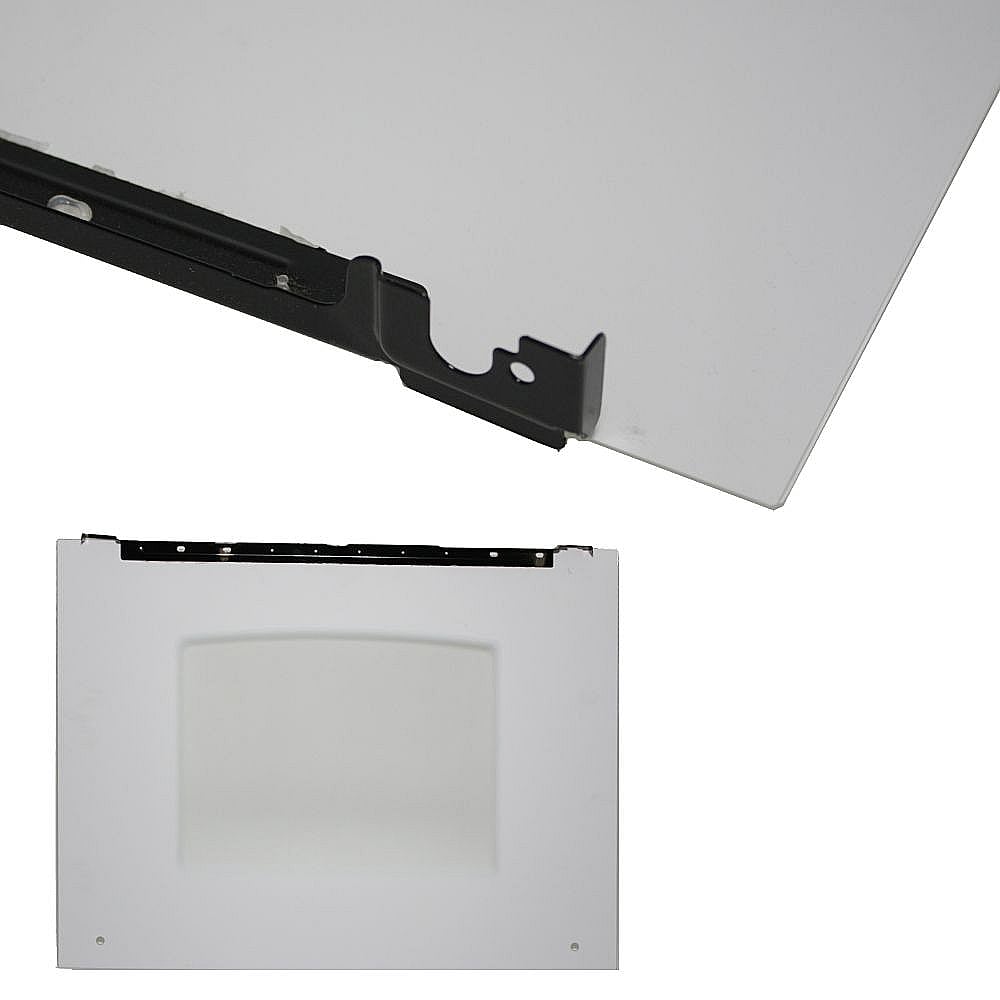 Photo of Wall Oven Door Outer Panel Assembly (White) from Repair Parts Direct