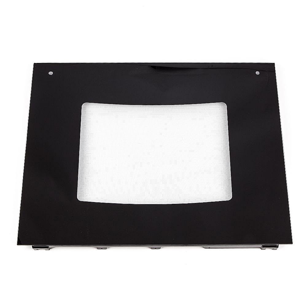 Photo of Wall Oven Door Outer Panel Assembly (Black) from Repair Parts Direct