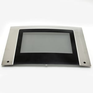 Wall Oven Door Outer Panel Assembly (black And Stainless) 318261392