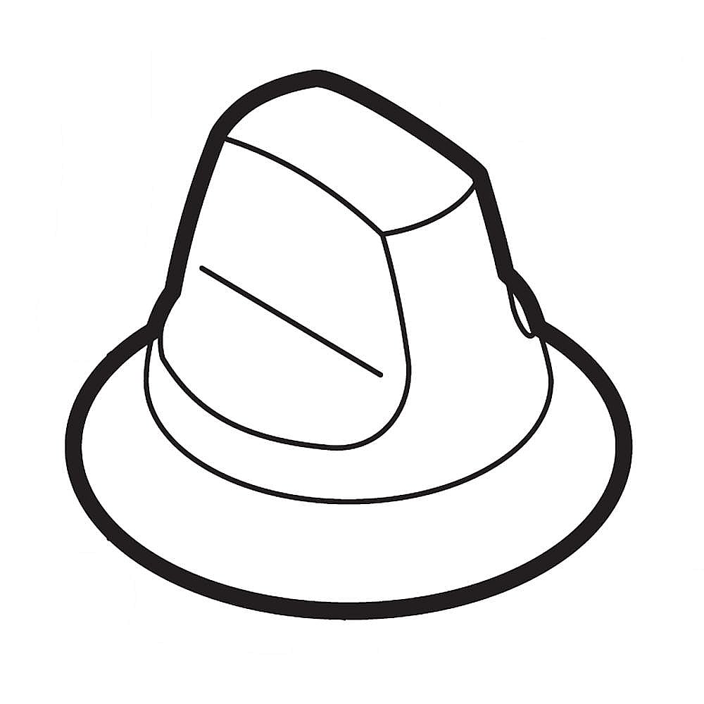 Kenmore Part #318271801, Cooktop Burner Knob | 2.25 x 2.20 x 1.55