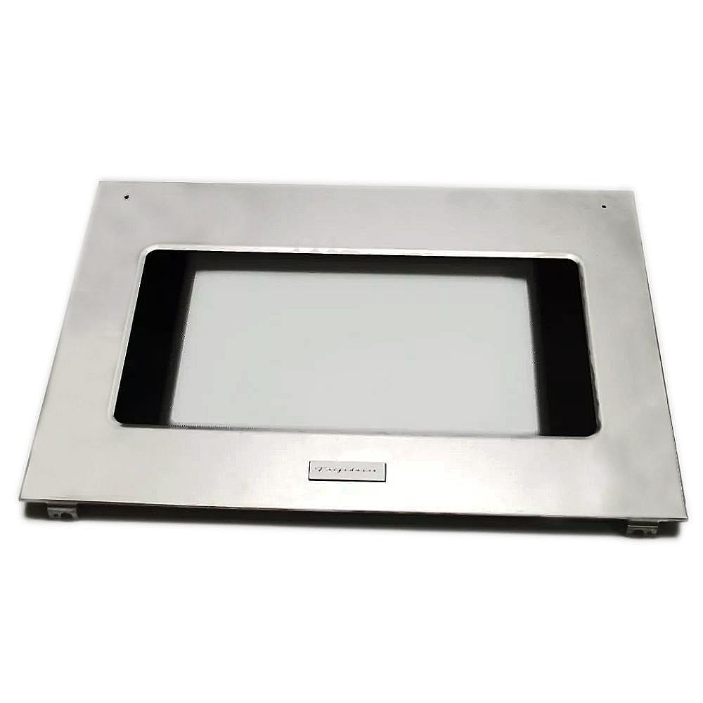 Frigidaire Part #318272153, Wall Oven Door Outer Panel And Foil Tape (Stainless) | 30.25 x 21.00 x 1.50