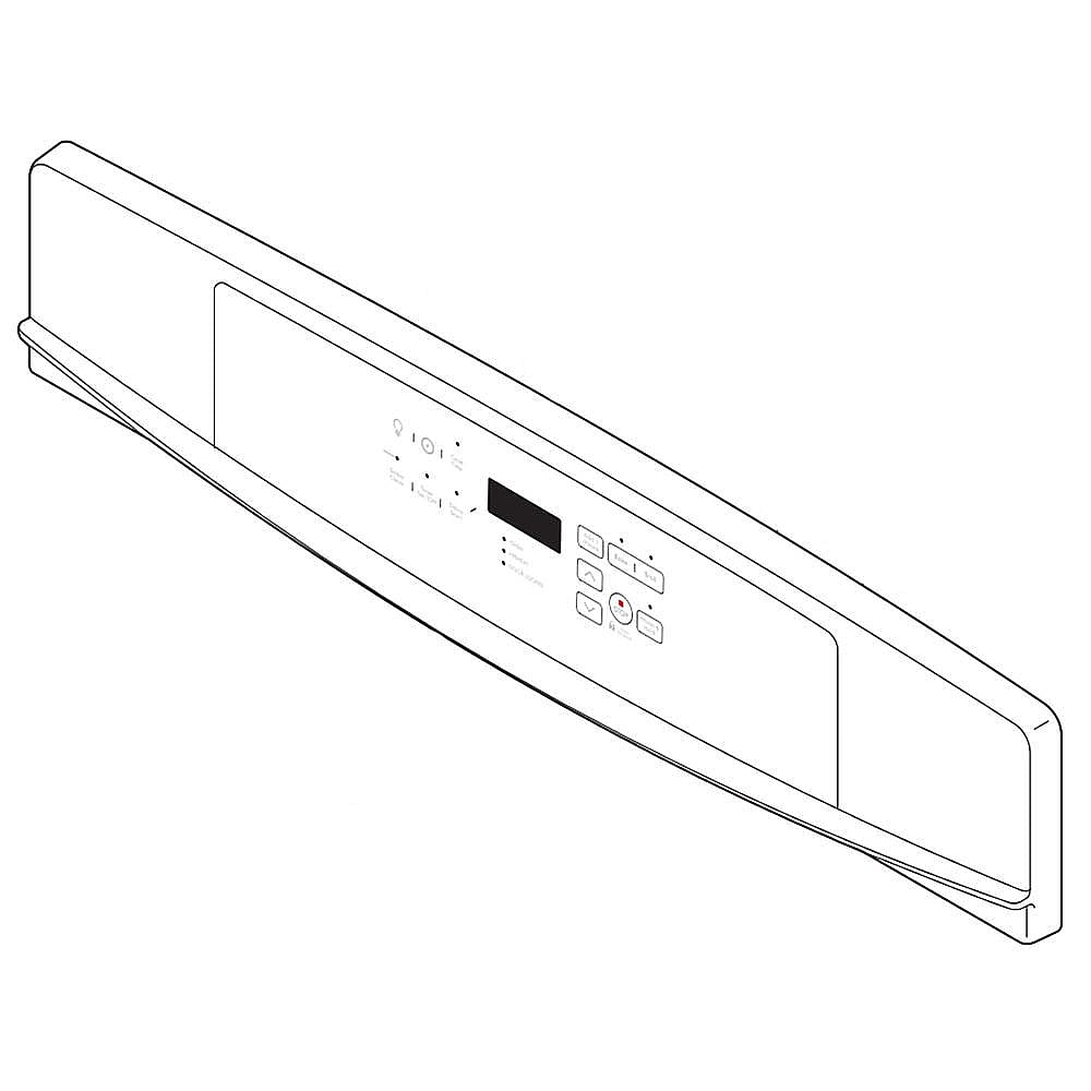 Kenmore Part #318277506, Wall Oven Control Panel Assembly (Black) | 30.05 x 5.80 x 1.90