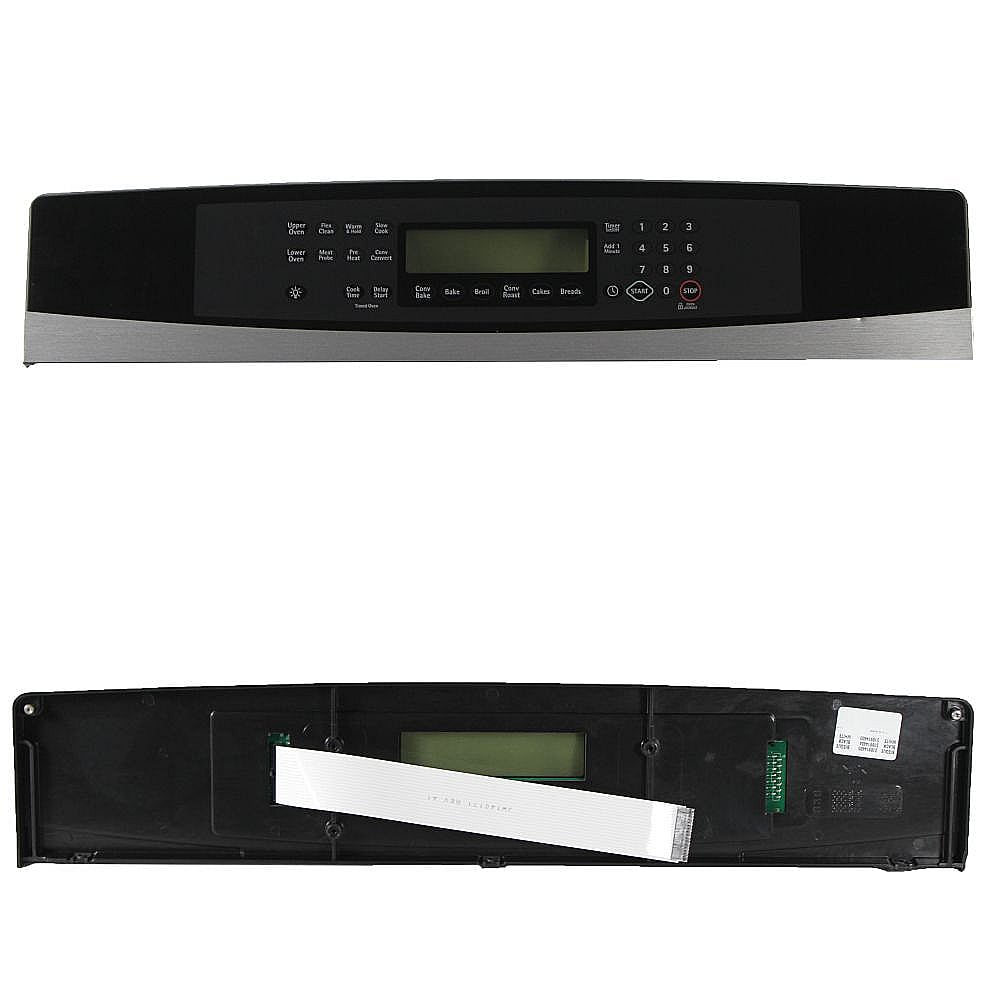Kenmore Elite Part #318280451, Wall Oven Control Panel Assembly (Black) | 29.90 x 6.05 x 6.00