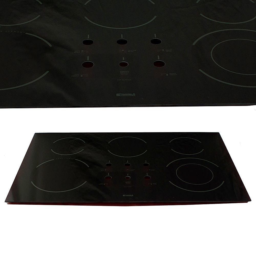 Kenmore Part #318282503, Cooktop Main Top (Black) | 18.00 x 8.00 x 1.50