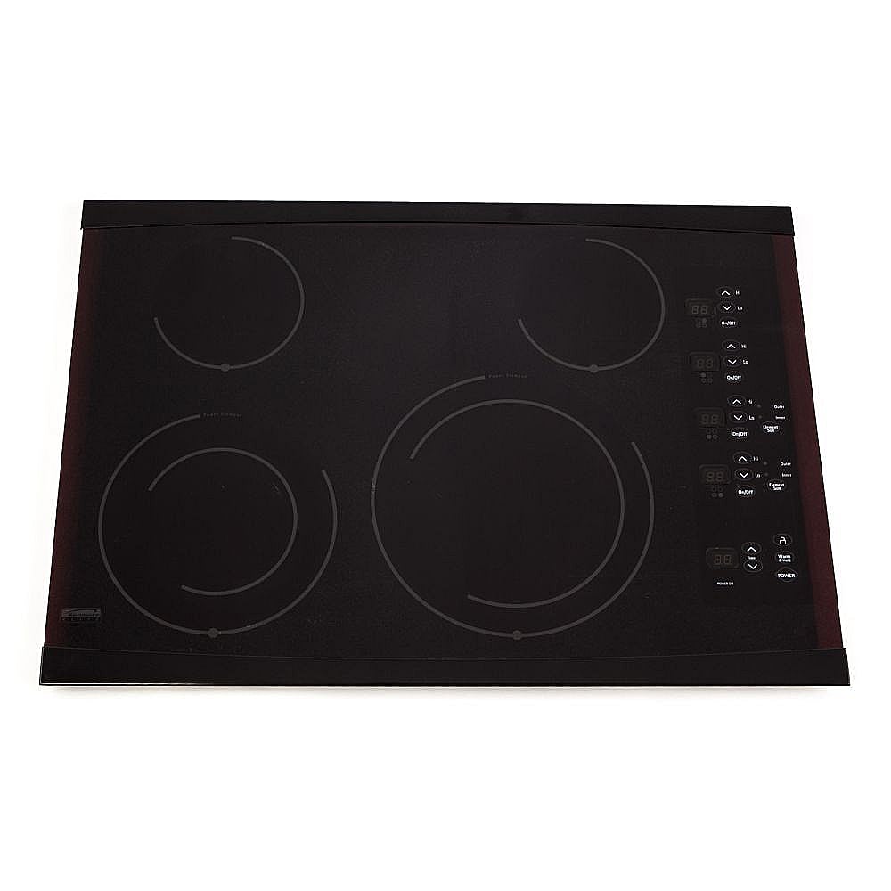 Kenmore Elite Part #318282575, Cooktop Main Top (Black) | 11.88 x 4.25 x 7.25