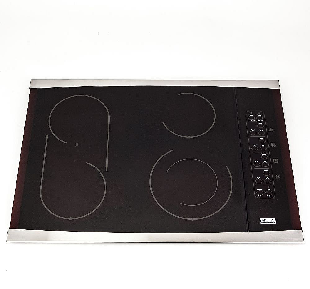 Kenmore Elite Part #318282577, Cooktop Main Top Assembly (Black) | 11.88 x 4.25 x 7.25