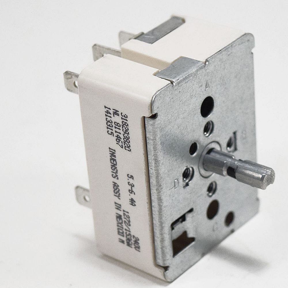 Part #318293820, Range 6-Inch Surface Element Control Switch / 2.30 x 2.20 x 1.80