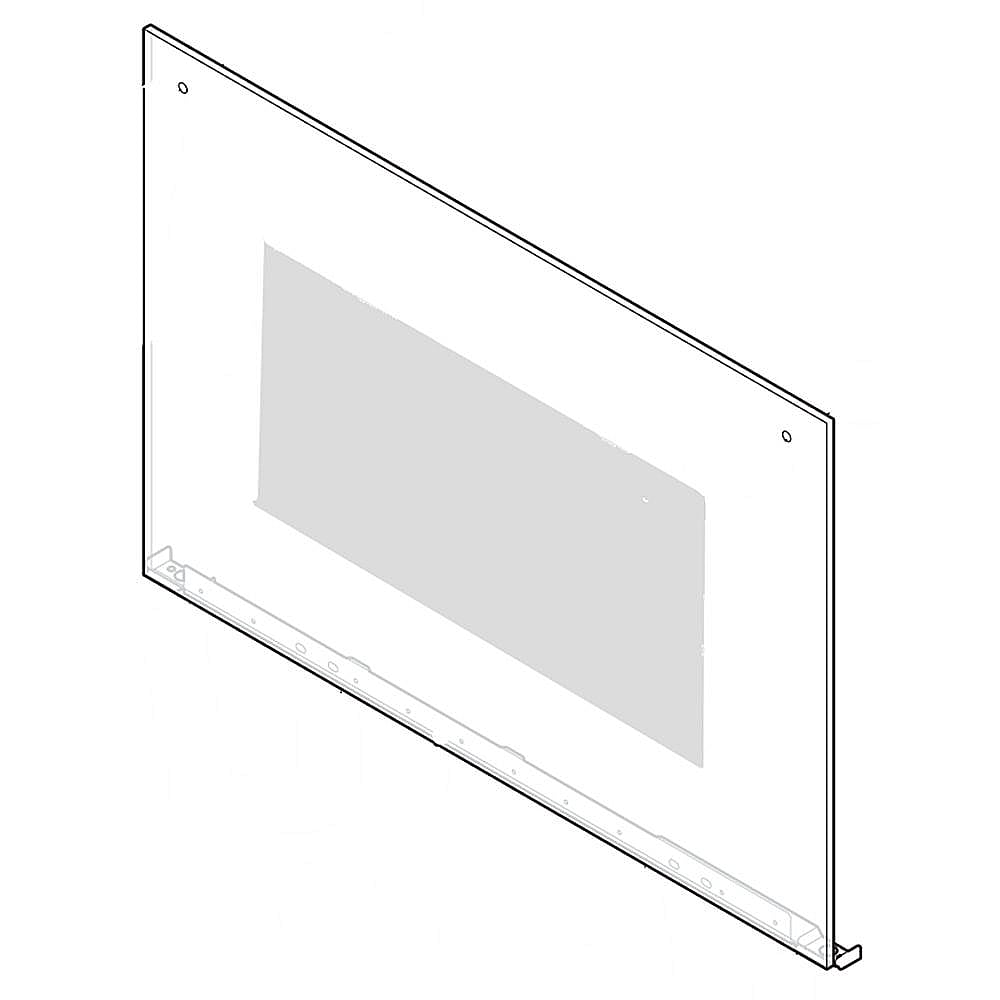 Frigidaire Part #318299524, Wall Oven Door Outer Panel (Black) | 30.00 x 21.00 x 1.50
