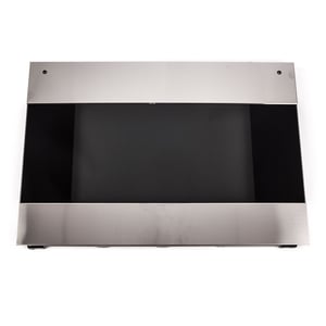 Wall Oven Door Outer Panel (black And Stainless) 318299526