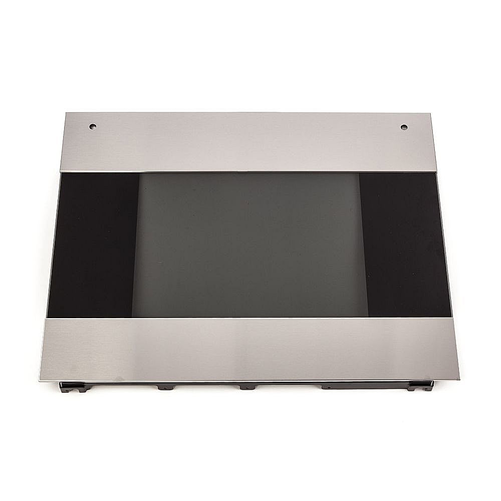 Kenmore Elite Part #318299529, Wall Oven Door Outer Panel Assembly (Black And Stainless)
