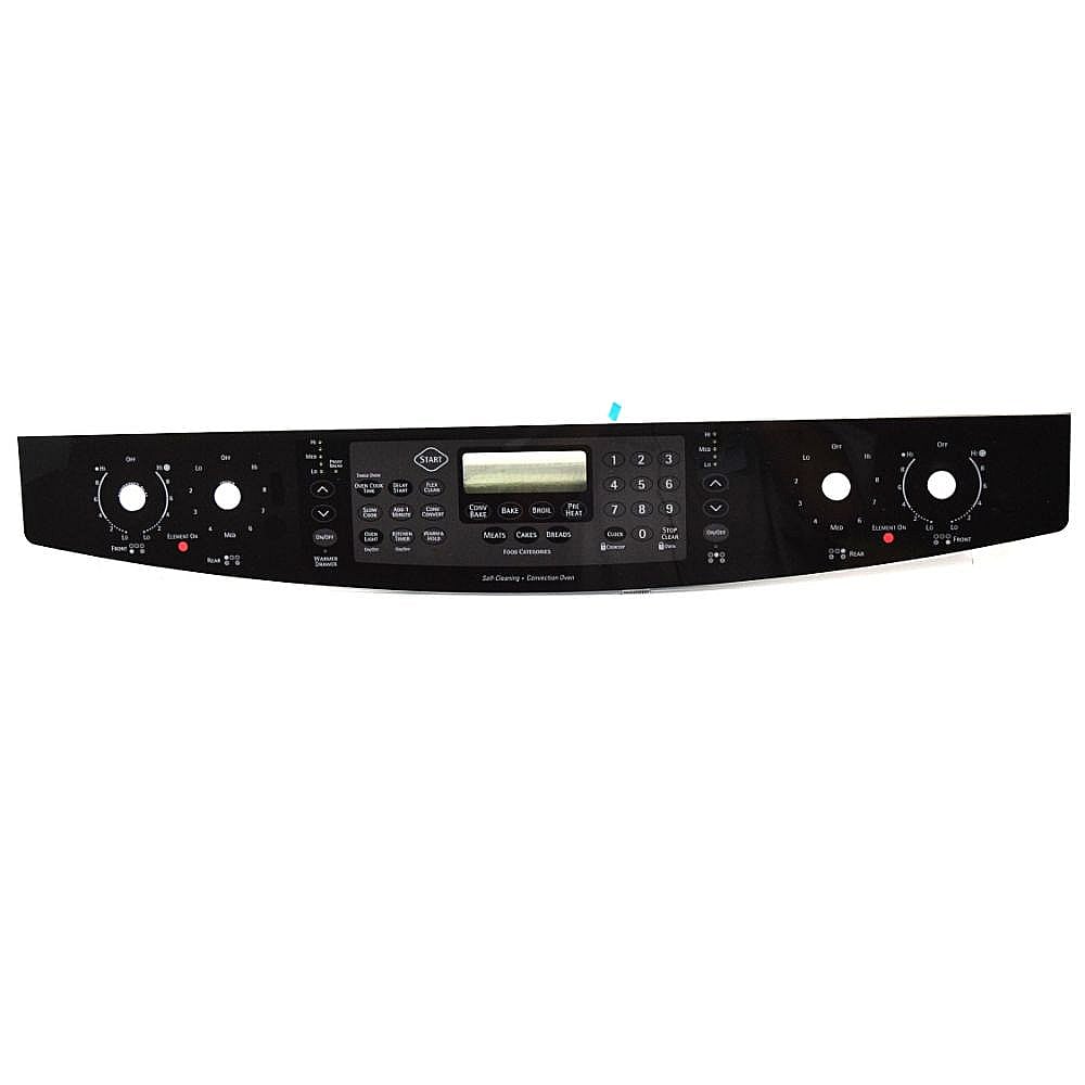Kenmore Elite Part #318302213, Range Control Panel And Overlay | 27.00 x 24.00 x 1.25