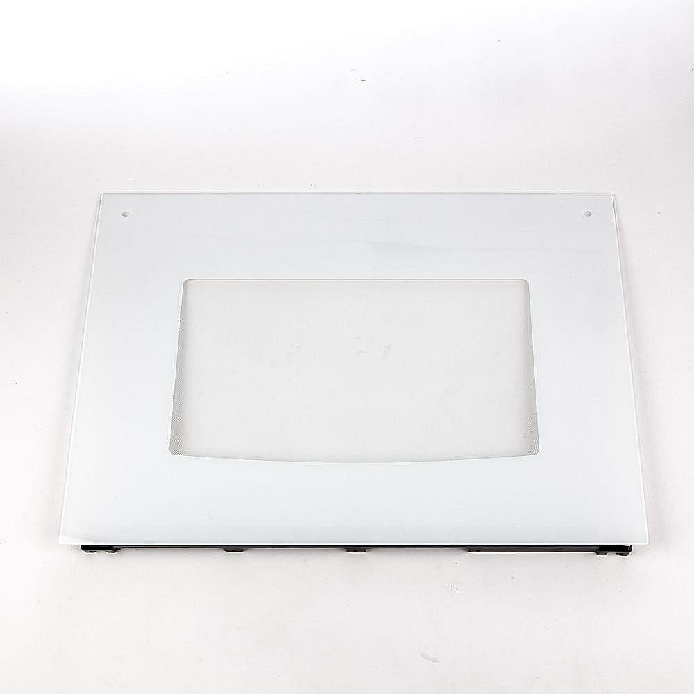 Photo of Range Oven Door Outer Panel Assembly (White) from Repair Parts Direct