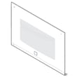 Wall Oven Door Outer Panel Assembly, Lower (black) for Kenmore 79048739901 - Part 318304120