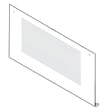 Range Lower Oven Door Outer Panel (white) for Frigidaire FGGF304DLB1 - Part 318304174