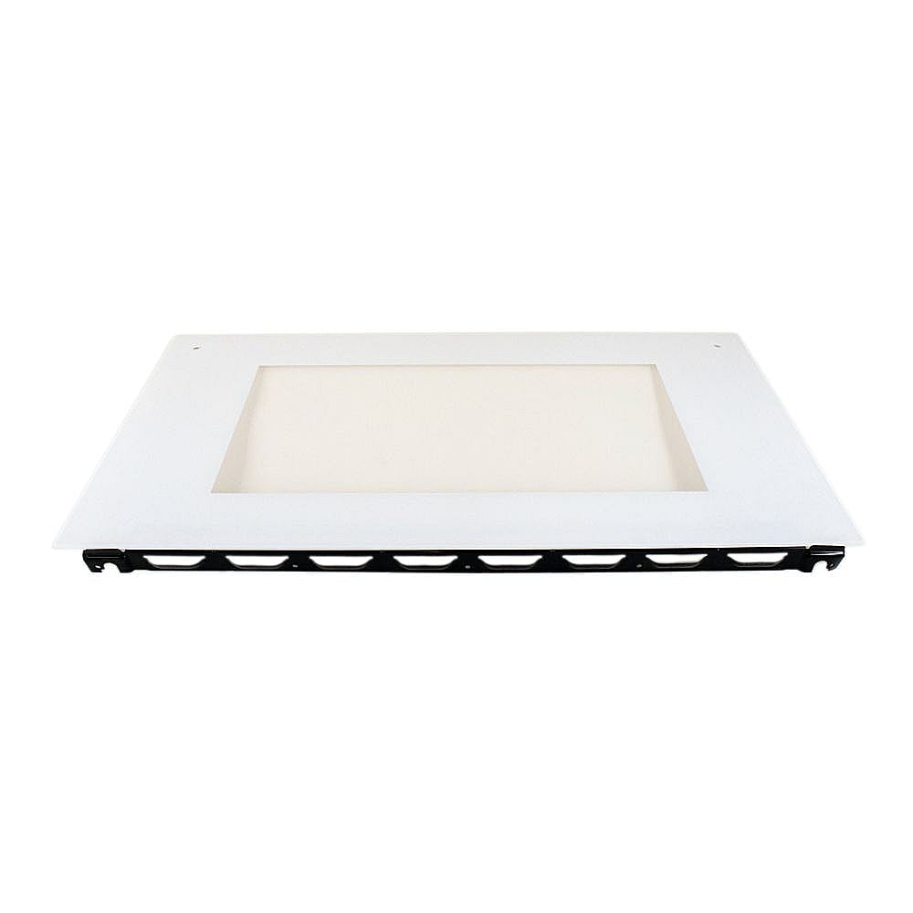 Range Oven Door Outer Panel Assembly, Lower (White)