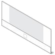 Range Oven Door Outer Panel Assembly (black) for Kenmore Elite 79041113200 - Part 318304198