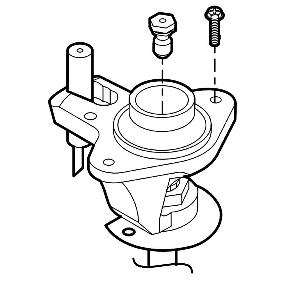 Range Surface Burner Igniter and Orifice Holder, 16,000-BTU