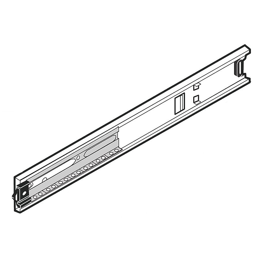 Kenmore Part #318330600, Range Storage Drawer Outer Rail | 83.90 x 11.10 x 6.20