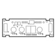 Cooktop Touch Control Board for Electrolux EW36CC55GS3 - Part 318330734