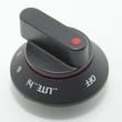 Range Surface Burner Knob for Frigidaire PLGF659ECB - Part 318341400