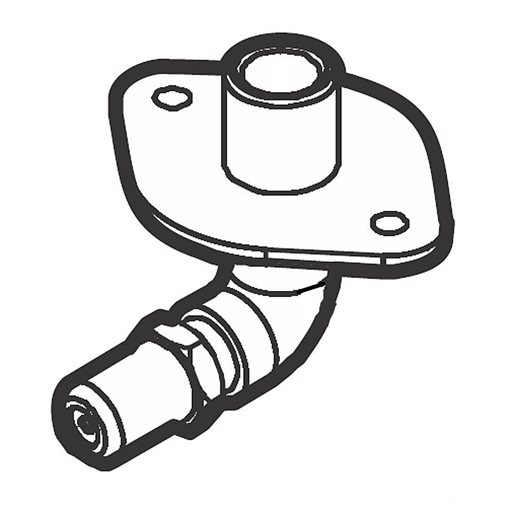 Part #318347215, Range Bake Burner Elbow Tube And Orifice