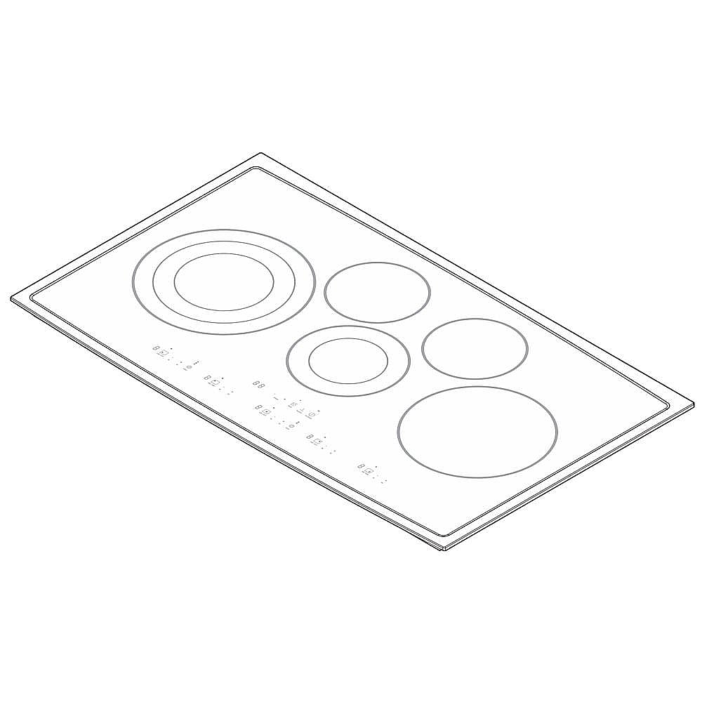 Part #318384340, Cooktop Main Top Assembly / 41.00 x 26.00 x 8.00