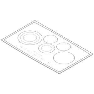Cooktop Main Top Assembly (black) 318384339
