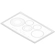 Cooktop Main Top Assembly for Electrolux EI36EC45KS1 - Part 318384340