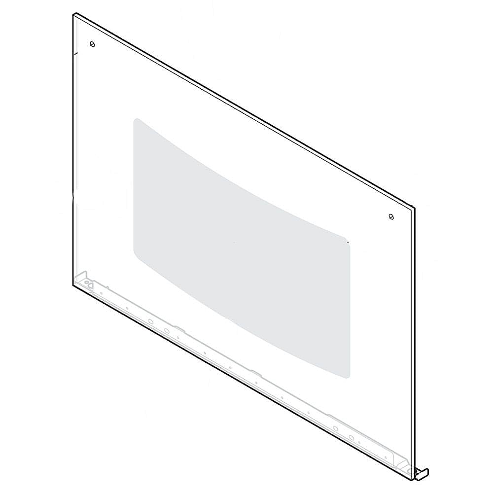 Part #318403500, Frigidaire Range Oven Door Outer Panel (Black) (Replaces 318261300) / 30.00 x 24.00 x 4.00