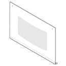 Range Oven Door Outer Panel (Black)