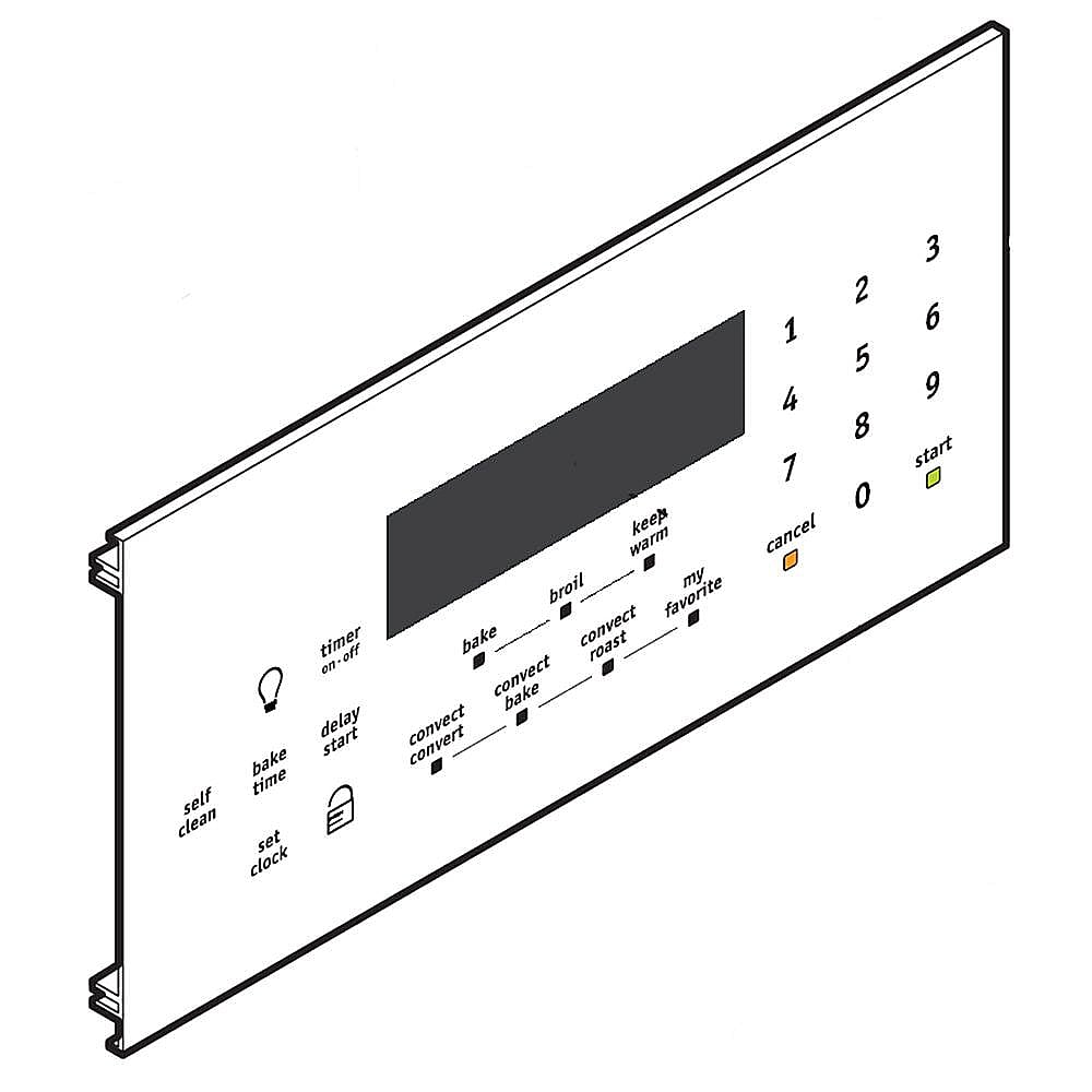 Kenmore Elite Part #318404115, Range Control Panel Faceplate | 11.45 x 5.80 x 0.50