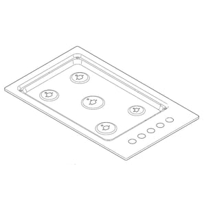 Cooktop Main Top Assembly 318560026