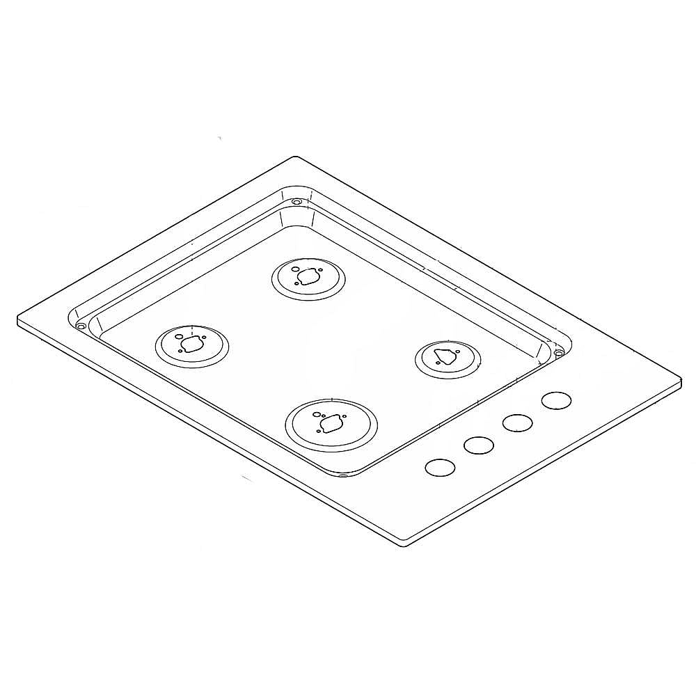 Kenmore Part #318560608, Cooktop Main Top | 41.50 x 25.25 x 4.25