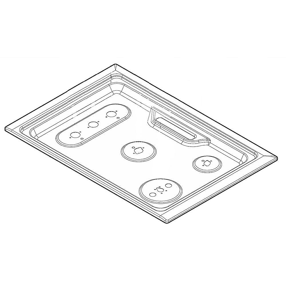 Kenmore Elite Part #318569287, Range Main Top Assembly (Black) | 31.50 x 21.50 x 0.50