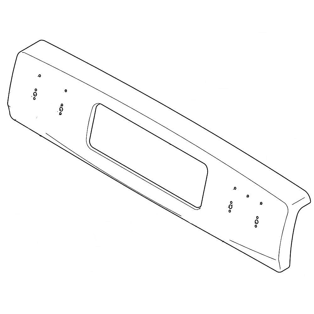 Kenmore Part #318571010, Range Control Panel (White) | 29.85 x 7.40 x 2.75