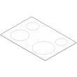 Range Main Top Assembly for Frigidaire FFES3025LSE - Part 318590611