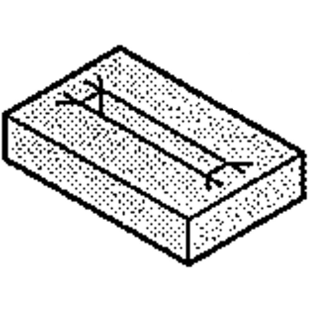 Part #318594401, Range Oven Vent Insulation / 10.70 x 4.55 x 2.70