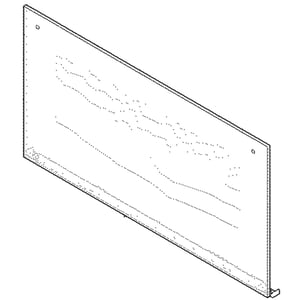 Range Lower Oven Door Outer Panel (black) 318646606