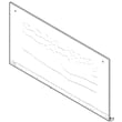 Range Lower Oven Door Outer Panel (black) for Kenmore 79078022300 - Part 318646606
