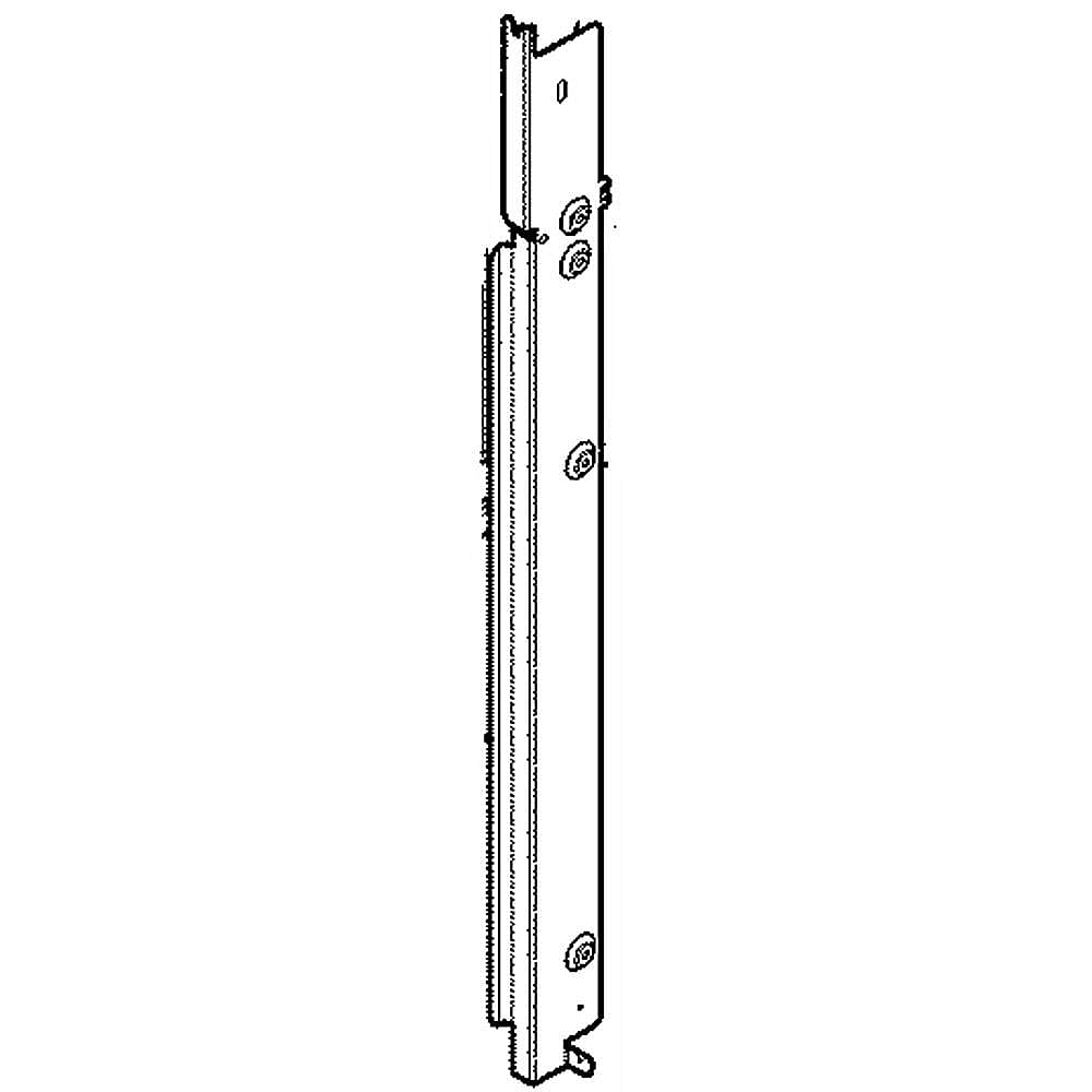 Part #318903760, Wall Oven Side Trim, Left (Black) / 27.30 x 2.80 x 1.40