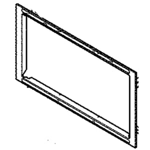 Wall Oven Microwave Door Frame (stainless) 318930307