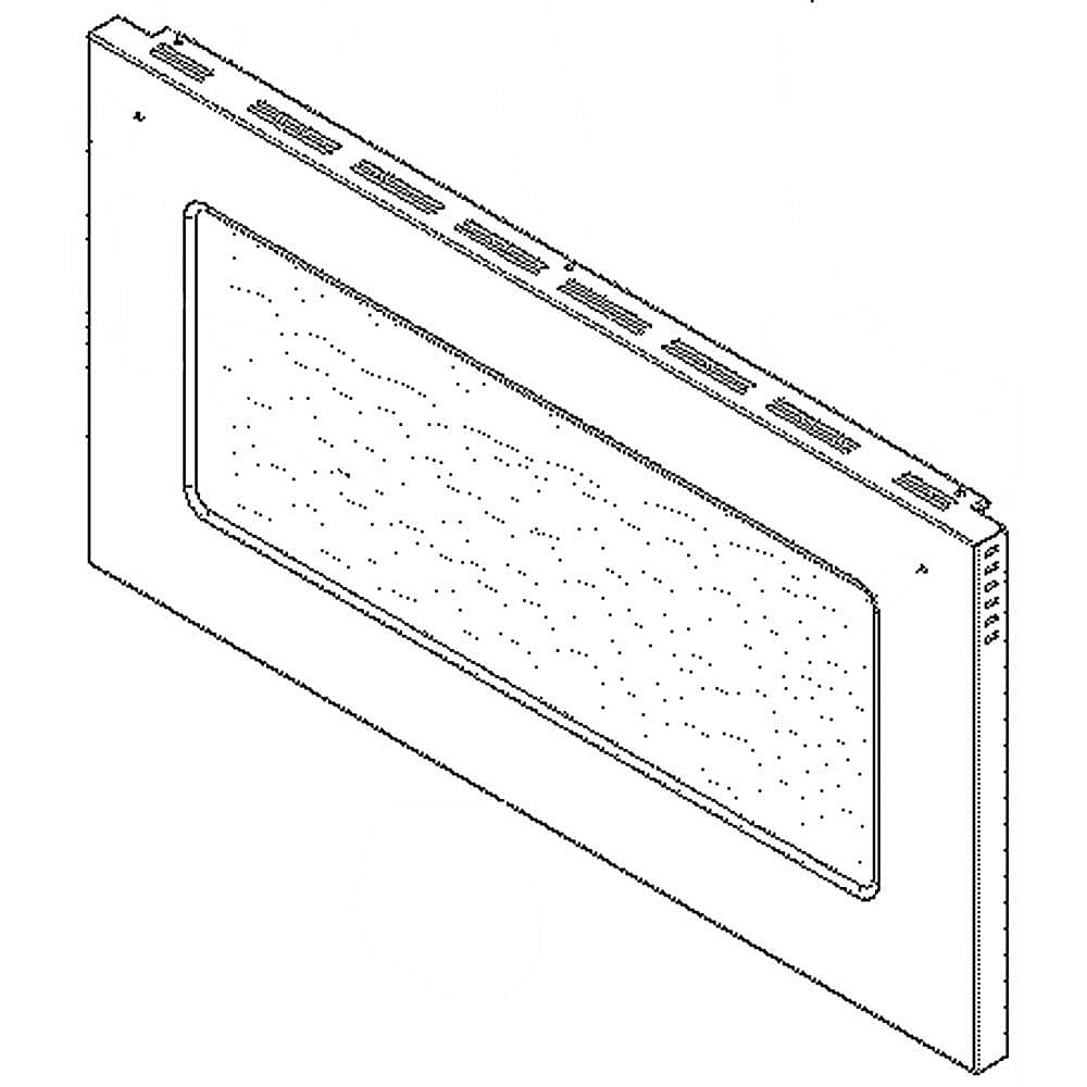Frigidaire Part #318934303, Range Lower Oven Door Outer Panel (Stainless) | 29.60 x 15.50 x 0.50