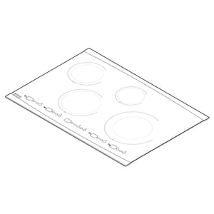 Cooktop Main Top Assembly (black And Stainless) 318935200