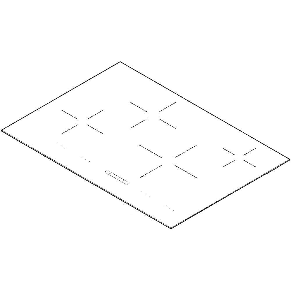 Frigidaire Part #318935218, Cooktop Main Top Assembly (Black) | 35.70 x 30.25 x 5.80