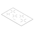Cooktop Main Top Assembly for Frigidaire FGIC3667MBA - Part 318935219