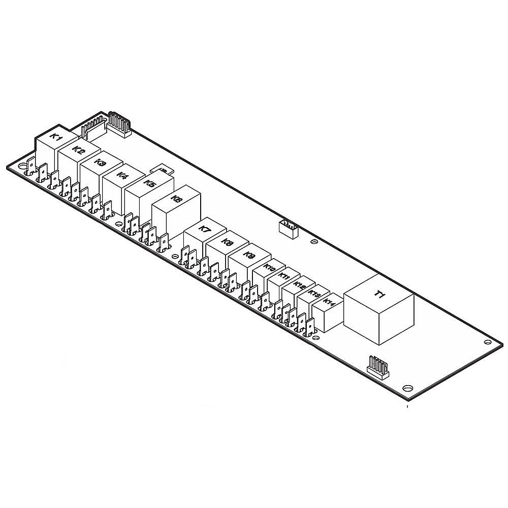 Part #318939702, Cooktop Relay Control Board / 13.40 x 4.10 x 1.55