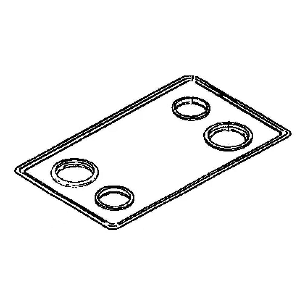 Kenmore Part #5303307287, Range Main Top (Black) | 11.20 x 2.00 x 1.00