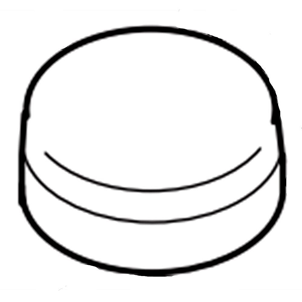 Kenmore Part #5303317121, Cap-Flue | 4.55 x 4.50 x 1.80