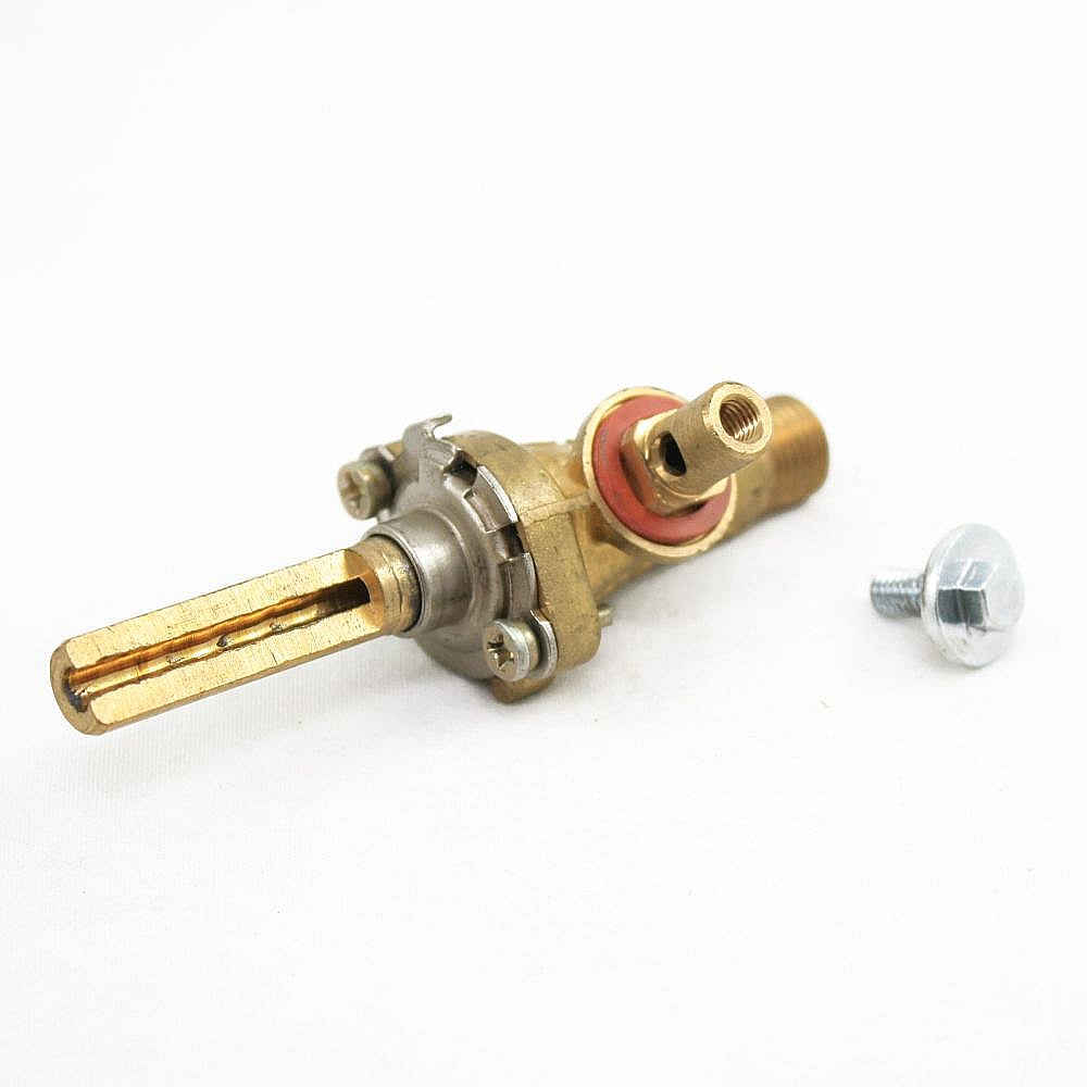 Photo of Range Surface Burner Valve and Screw from Repair Parts Direct